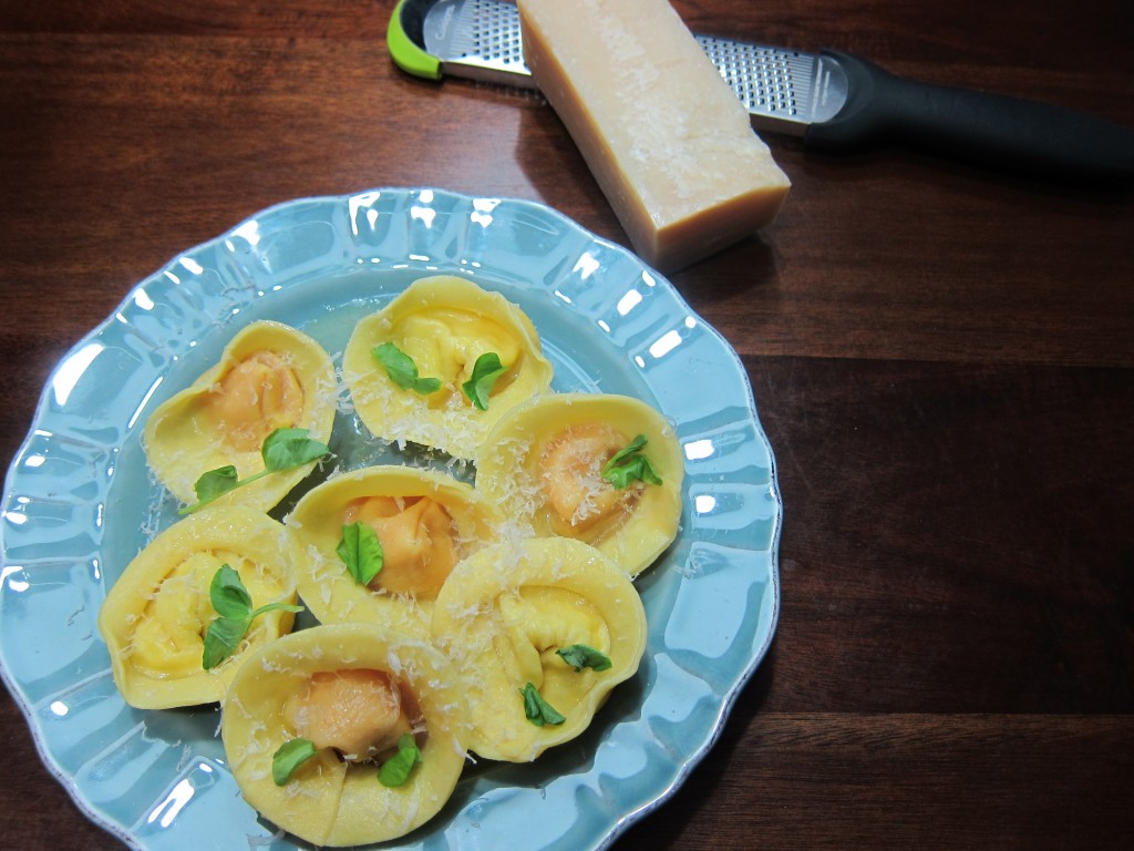 My Carrot and Boursin Tortellini- the results of a great pasta class