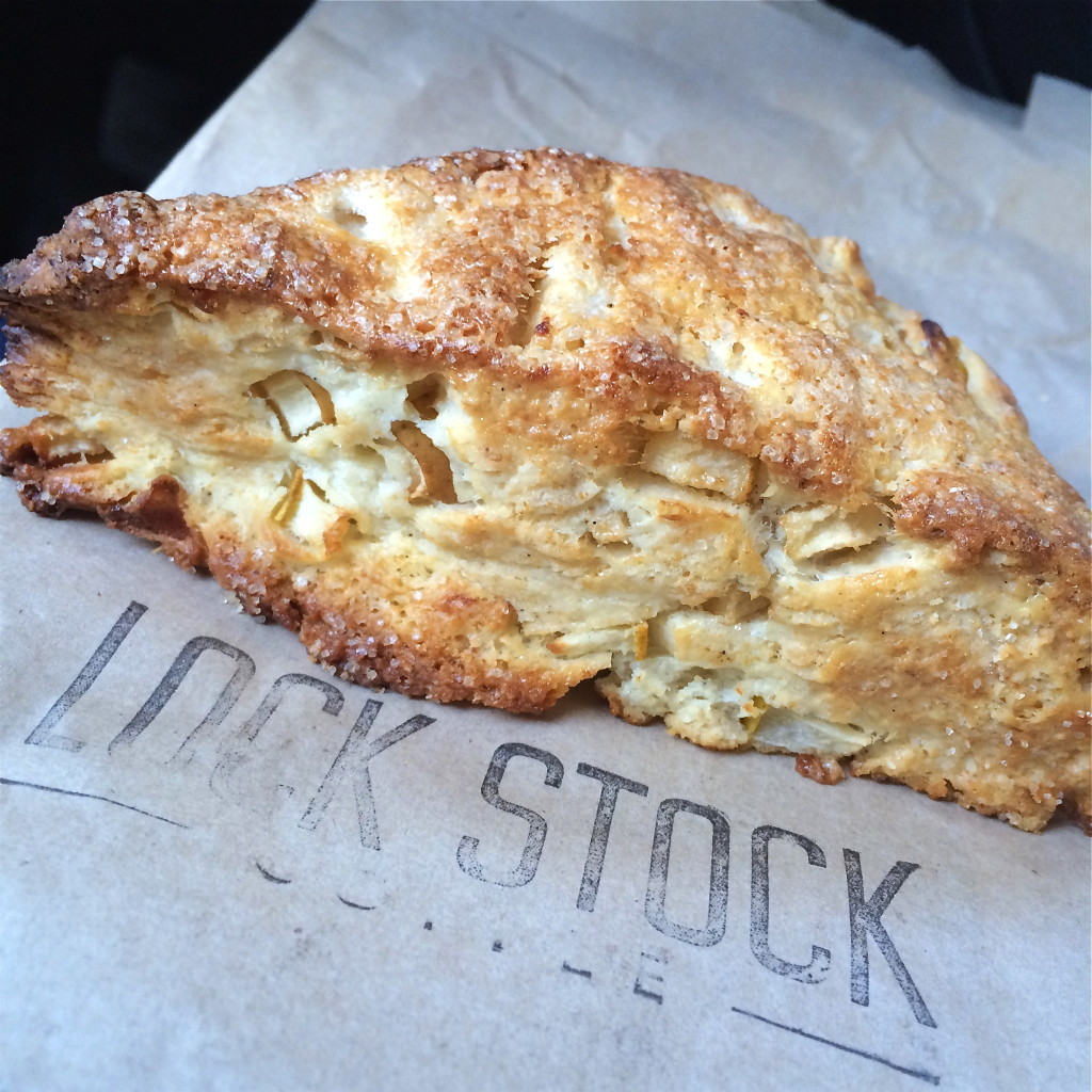 Pear and Ricotta Scone at Lock Stock Coffee